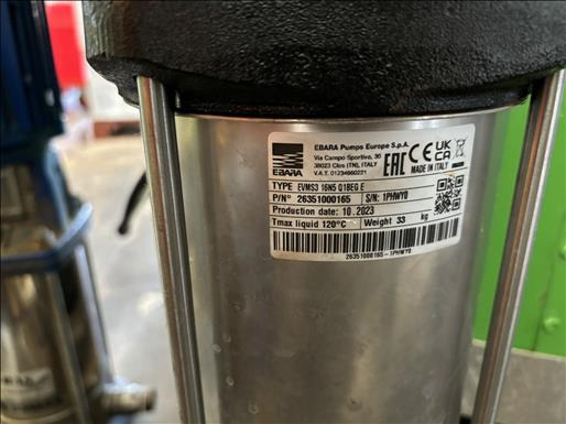 Ebara EVMS3 Vertical multistage pump - آلة الغذاء: صورة 4 Ebara EVMS3 Vertical multistage pump - آلة الغذاء: صورة 4