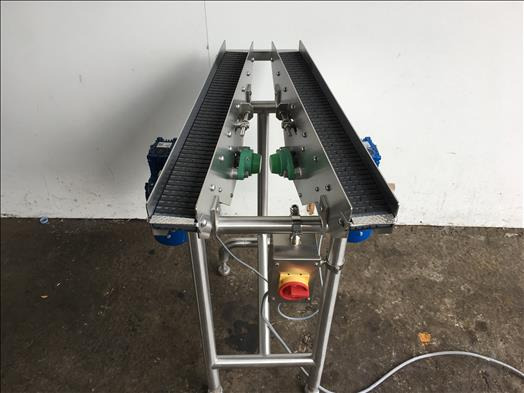 Priden stainless twin lane V conveyor - الناقل: صورة 1 Priden stainless twin lane V conveyor - الناقل: صورة 1