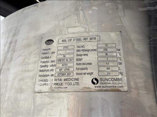 Ritai 800L holding vessel - آلة الغذاء: صورة 5 Ritai 800L holding vessel - آلة الغذاء: صورة 5