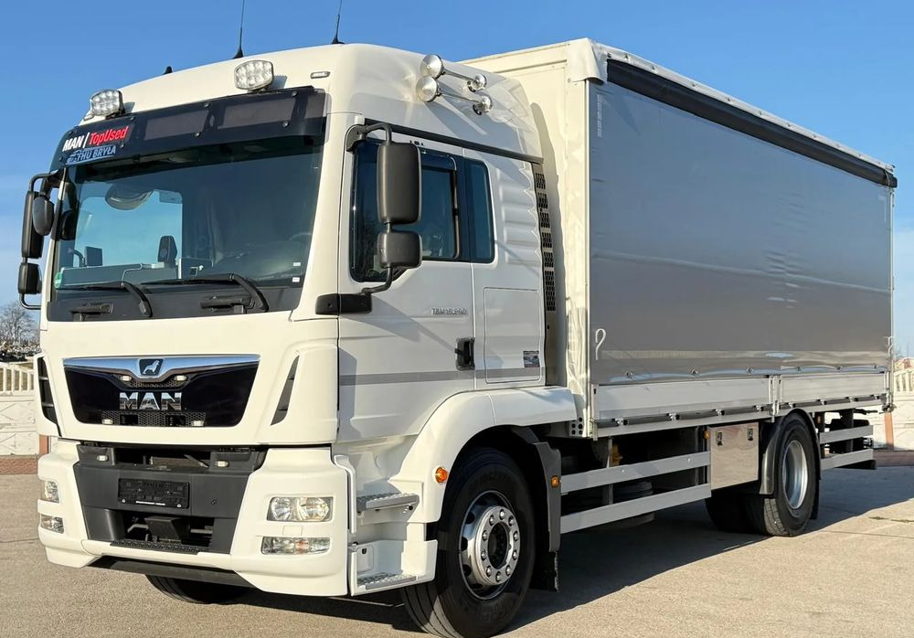 MAN TGM 15.290/E6/FIRANKA/BURTO-FIRANKA/SZKOŁA JAZDY/MAŁY ROZSTAW OSI/16PALET/WINDA/NISKI PRZEBIEG/2019/SERWISOWANY/JAK NOWY - شاحنة ذات ستائر جانبية: صورة 2 MAN TGM 15.290/E6/FIRANKA/BURTO-FIRANKA/SZKOŁA JAZDY/MAŁY ROZSTAW OSI/16PALET/WINDA/NISKI PRZEBIEG/2019/SERWISOWANY/JAK NOWY - شاحنة ذات ستائر جانبية: صورة 2