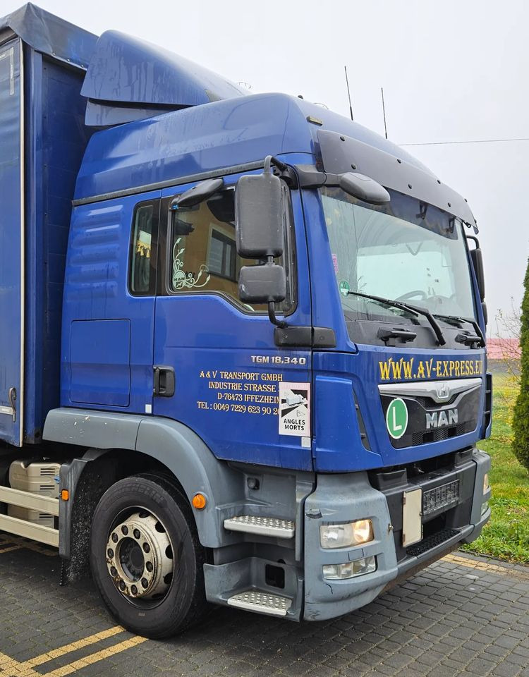 MAN TGM 18.340 / FIRANKA / SPROWADZONY / 9100 ŁADOWNOŚĆ / 18 PALET / E6 / WINDA / - شاحنة ذات ستائر جانبية: صورة 5 MAN TGM 18.340 / FIRANKA / SPROWADZONY / 9100 ŁADOWNOŚĆ / 18 PALET / E6 / WINDA / - شاحنة ذات ستائر جانبية: صورة 5