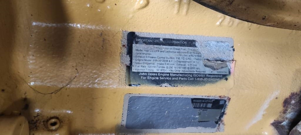 John Deere 6081 - محرك - آلات الإنشاء: صورة 3 John Deere 6081 - محرك - آلات الإنشاء: صورة 3
