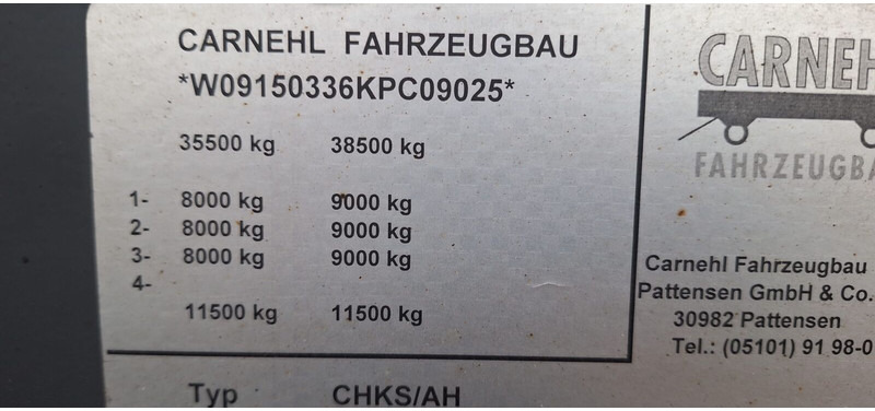 Carnehl CHKS AH - نصف مقطورة قلابة: صورة 5 Carnehl CHKS AH - نصف مقطورة قلابة: صورة 5