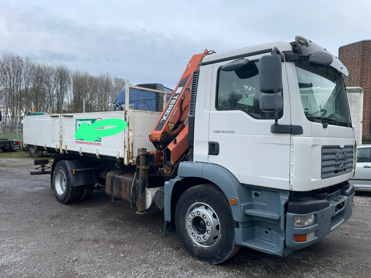 MAN TGM 18.240PS 4x2 3.S-Kipper mit Kran - شاحنة قلاب, شاحنة كرين: صورة 4 MAN TGM 18.240PS 4x2 3.S-Kipper mit Kran - شاحنة قلاب, شاحنة كرين: صورة 4