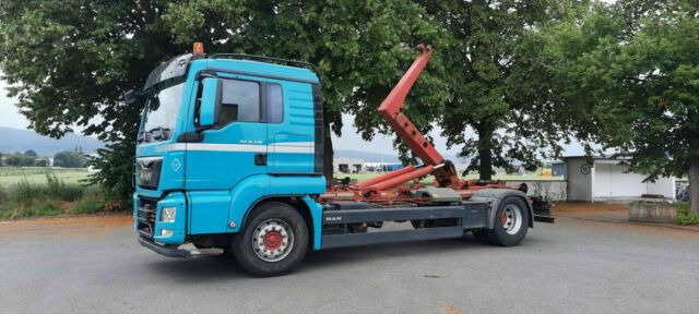 MAN TGS 18.440 Abroller mit Funk +Kran vor. - شاحنة برافعة خطافية, شاحنة كرين: صورة 5 MAN TGS 18.440 Abroller mit Funk +Kran vor. - شاحنة برافعة خطافية, شاحنة كرين: صورة 5