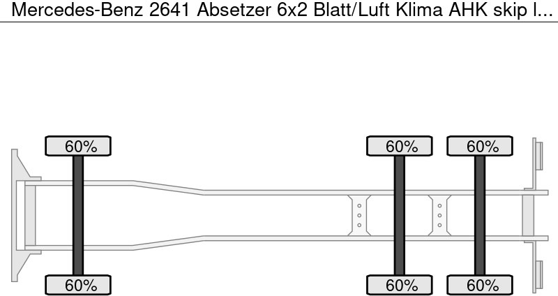 Mercedes-Benz 2641 Absetzer 6x2 Blatt/Luft Klima AHK - شاحنة لودر انزلاقي: صورة 5 Mercedes-Benz 2641 Absetzer 6x2 Blatt/Luft Klima AHK - شاحنة لودر انزلاقي: صورة 5