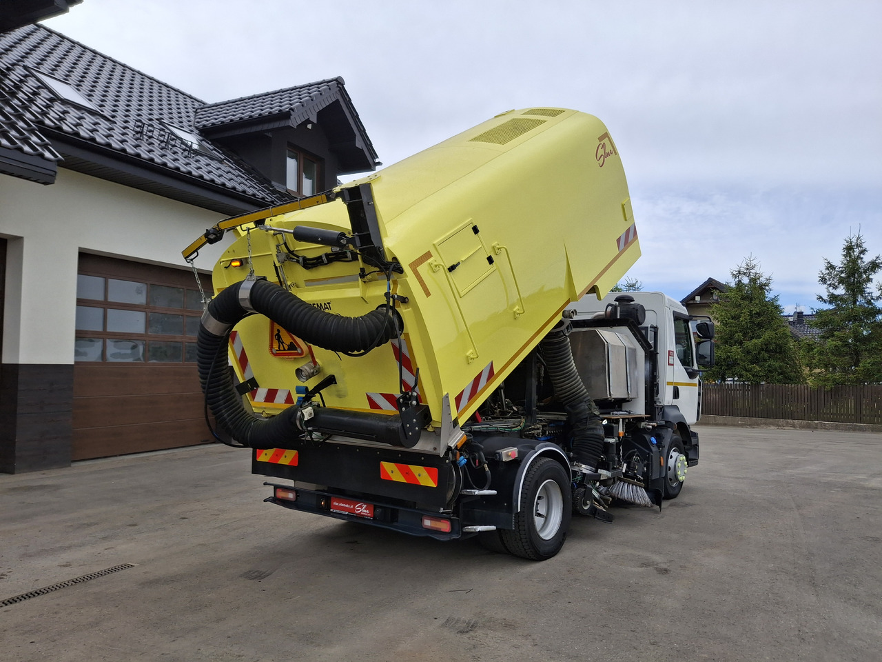 سياره كنس شوارع RENAULT D16 Zamiatarka Kehrmaschine SEMAT Zoeller FAUN Karcher Szczotki L/R Hydrostat Euro 6 PM10 Rura Do Liści: صورة 10