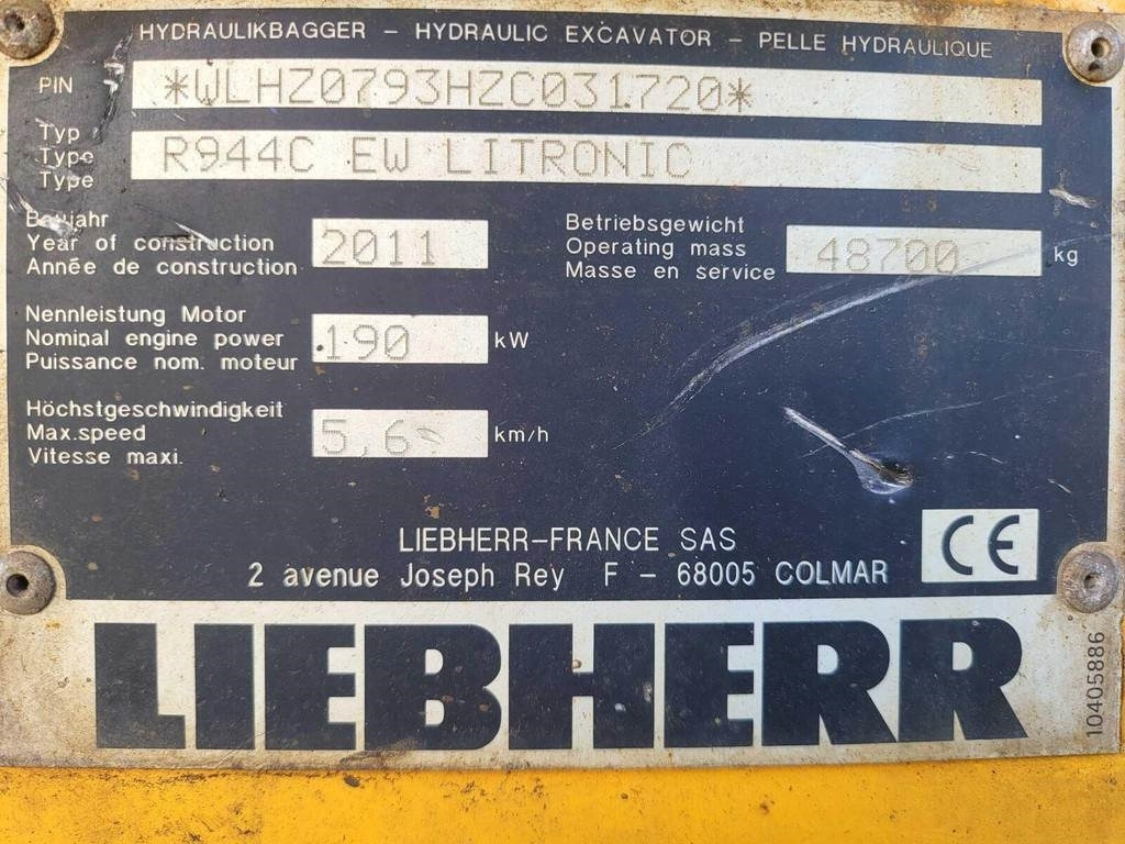 Liebherr R944C EW LITRONIC - حفار زاحف: صورة 5 Liebherr R944C EW LITRONIC - حفار زاحف: صورة 5