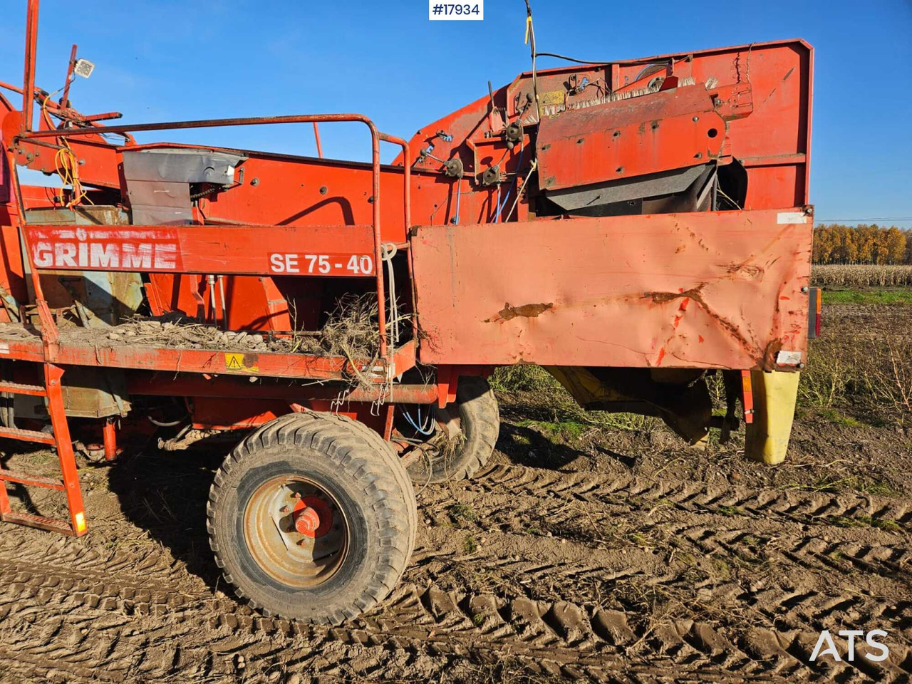 Potato harvester GRIMME SE 75/40 (1995) - حصادة البطاطس: صورة 4 Potato harvester GRIMME SE 75/40 (1995) - حصادة البطاطس: صورة 4