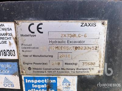 HITACHI ZX350LC-6 - حفار زاحف: صورة 5 HITACHI ZX350LC-6 - حفار زاحف: صورة 5