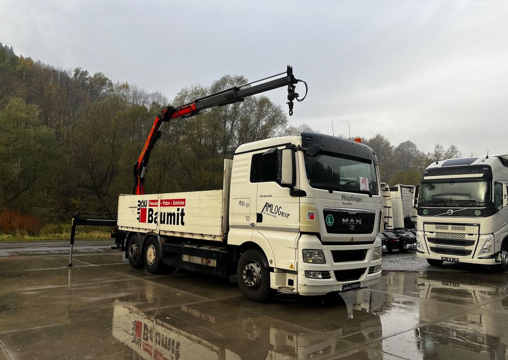 MAN TGX 26.440 // 2009 // Palfinger PK 12001EH Radio // Oś skrętna i podnoszona // - شاحنات مسطحة, شاحنة كرين: صورة 3 MAN TGX 26.440 // 2009 // Palfinger PK 12001EH Radio // Oś skrętna i podnoszona // - شاحنات مسطحة, شاحنة كرين: صورة 3