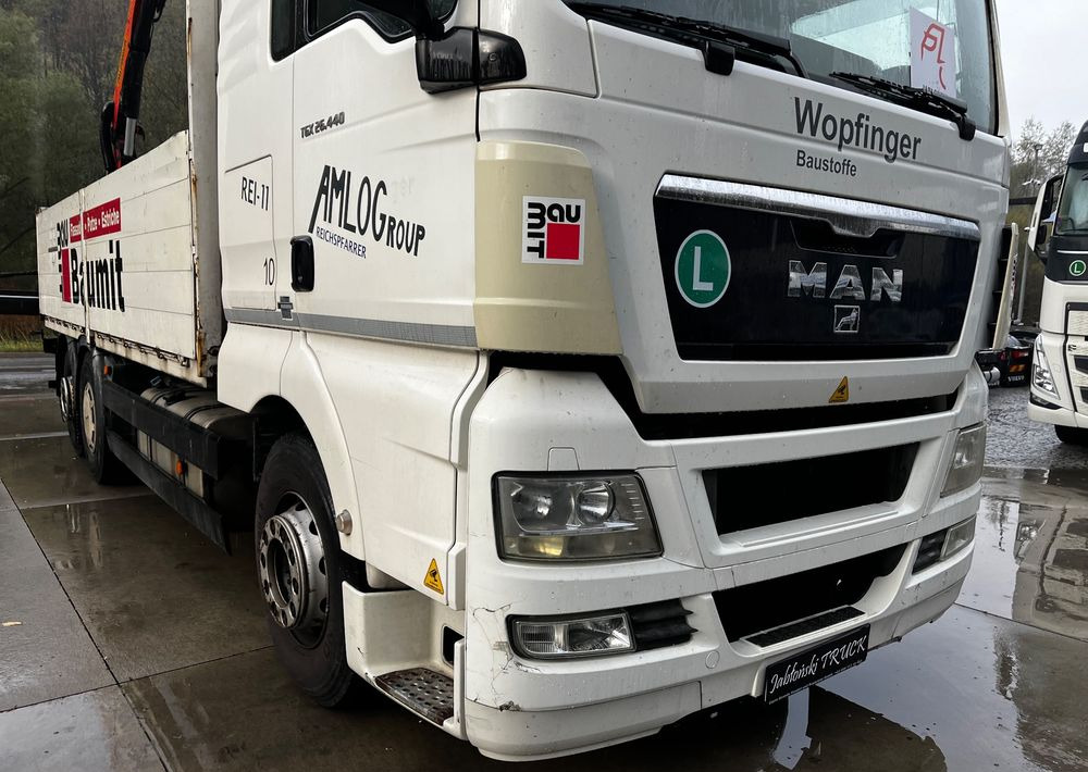 شاحنات مسطحة, شاحنة كرين MAN TGX 26.440 // 2009 // Palfinger PK 12001EH Radio // Oś skrętna i podnoszona //: صورة 10