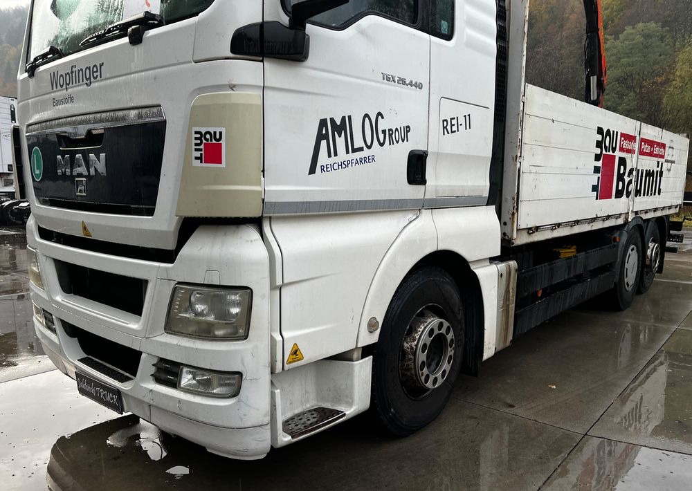 شاحنات مسطحة, شاحنة كرين MAN TGX 26.440 // 2009 // Palfinger PK 12001EH Radio // Oś skrętna i podnoszona //: صورة 11