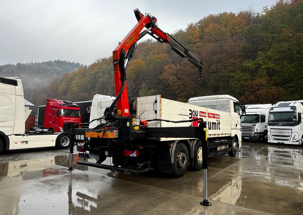 شاحنات مسطحة, شاحنة كرين MAN TGX 26.440 // 2009 // Palfinger PK 12001EH Radio // Oś skrętna i podnoszona //: صورة 6