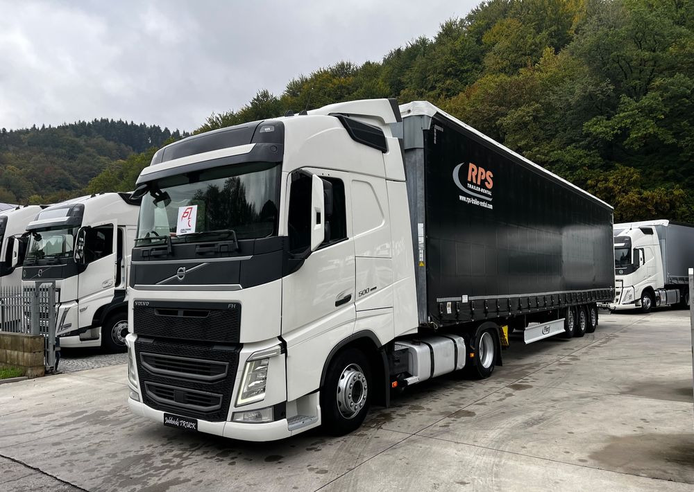 Volvo FH 500 Mega 2016 Rok + Fliegl 2017 // Oś podnoszona // Zestaw ! - رأس تريلا, نصف مقطورة بستائر جانبية: صورة 3 Volvo FH 500 Mega 2016 Rok + Fliegl 2017 // Oś podnoszona // Zestaw ! - رأس تريلا, نصف مقطورة بستائر جانبية: صورة 3