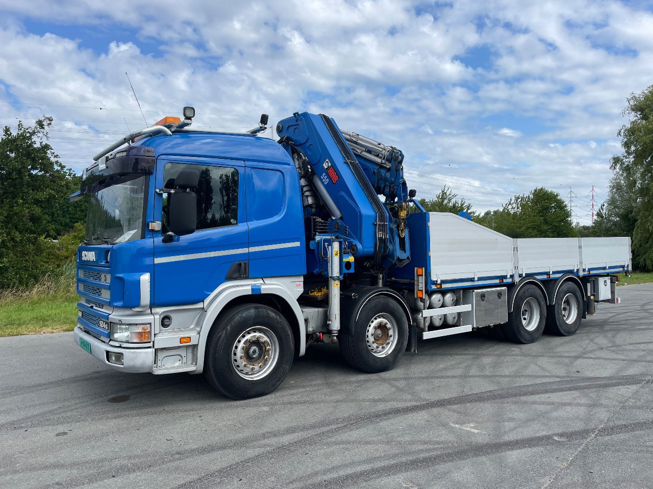 Scania P124-400 124 with hiab 550 crane with jib, excellent condition - شاحنة كرين: صورة 3 Scania P124-400 124 with hiab 550 crane with jib, excellent condition - شاحنة كرين: صورة 3