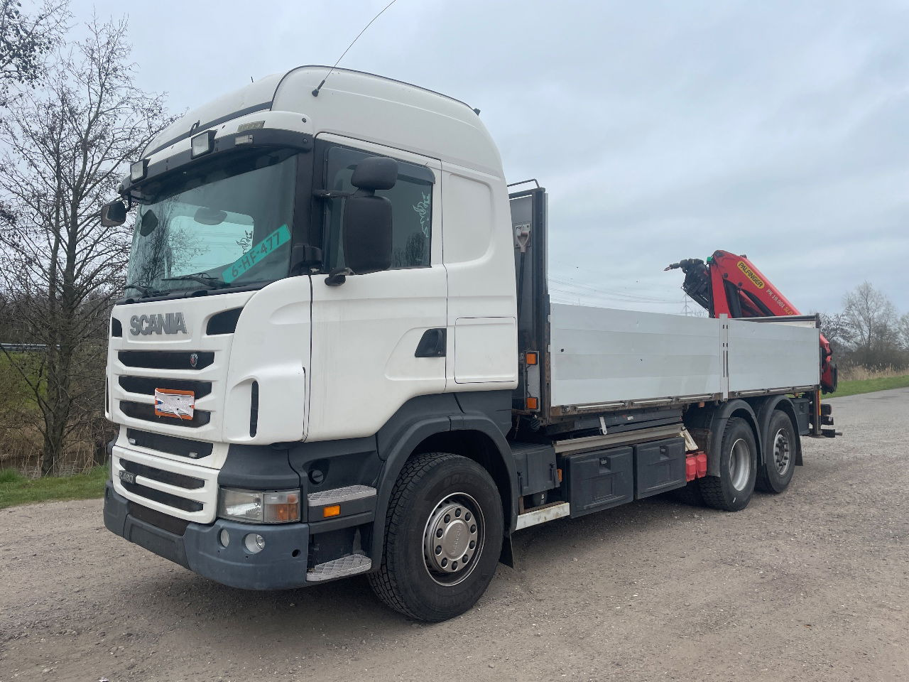 Scania R480 with Palfinger PK 19.001 SLD crane - شاحنات مسطحة: صورة 1 Scania R480 with Palfinger PK 19.001 SLD crane - شاحنات مسطحة: صورة 1