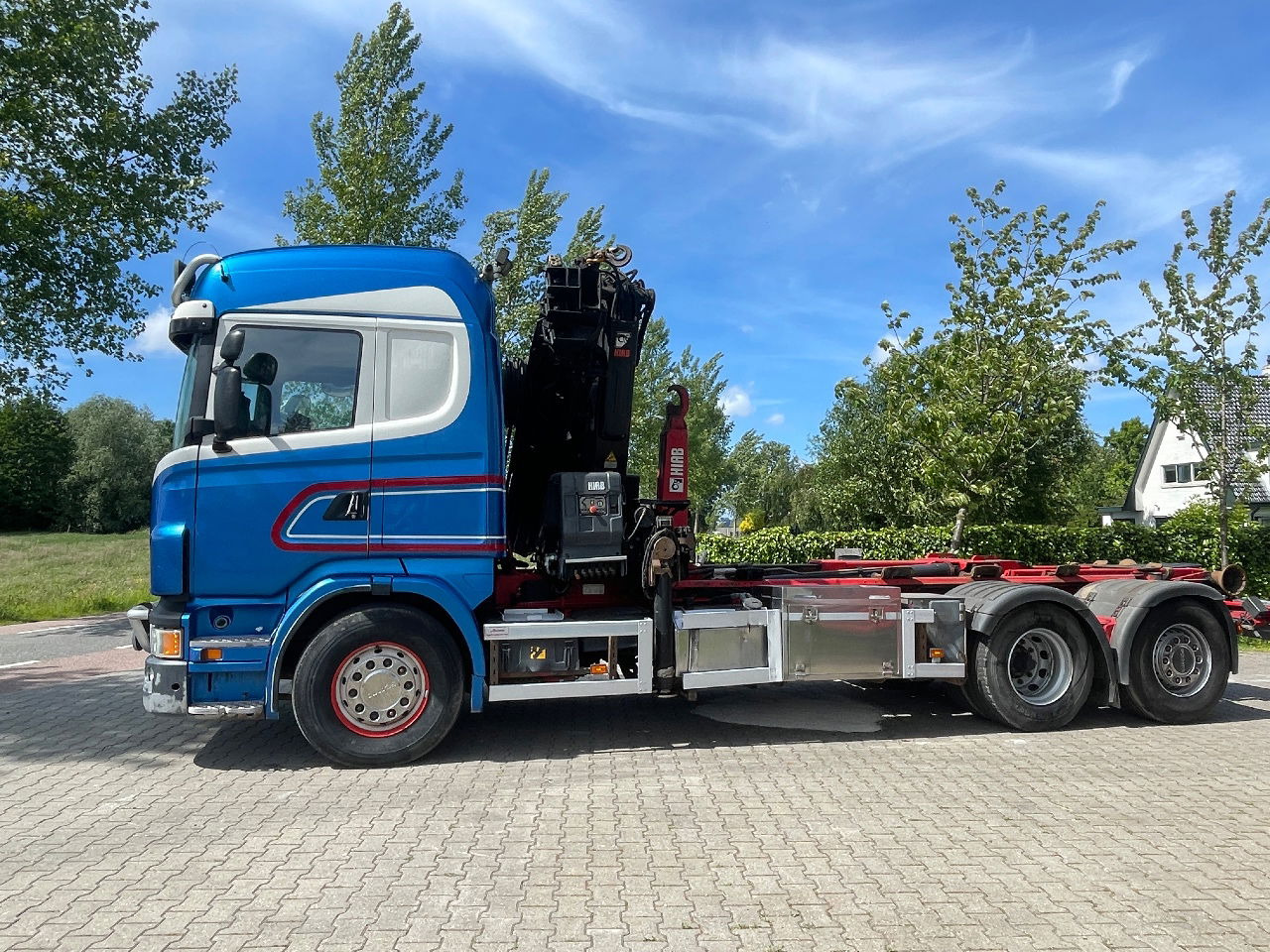 Scania R480 with hiab hookloader and hiab 262 EP5 with remote crane 2019 - ناقلة حاويات/ شاحنة حاويات, شاحنة كرين: صورة 2 Scania R480 with hiab hookloader and hiab 262 EP5 with remote crane 2019 - ناقلة حاويات/ شاحنة حاويات, شاحنة كرين: صورة 2