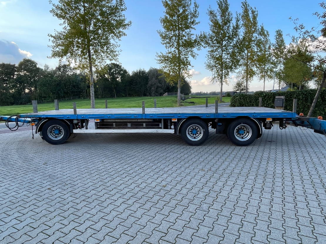 Vogelzang Schamelwagen open laadbak met uitschuifbare number - مقطورات مسطحة: صورة 2 Vogelzang Schamelwagen open laadbak met uitschuifbare number - مقطورات مسطحة: صورة 2