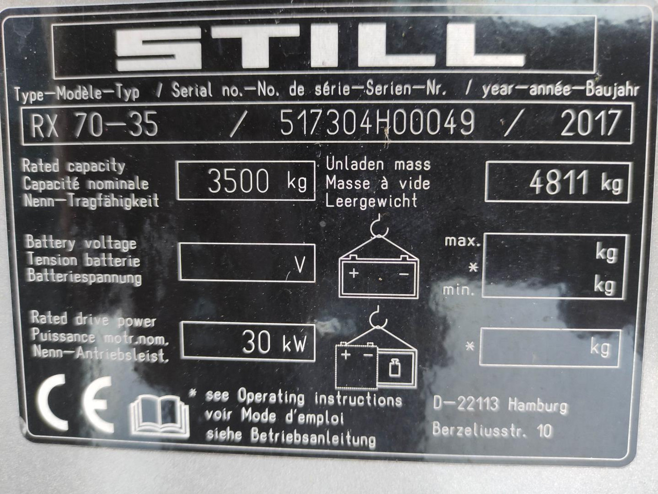 تأجير Still RX70-35 Still RX70-35: صورة 6