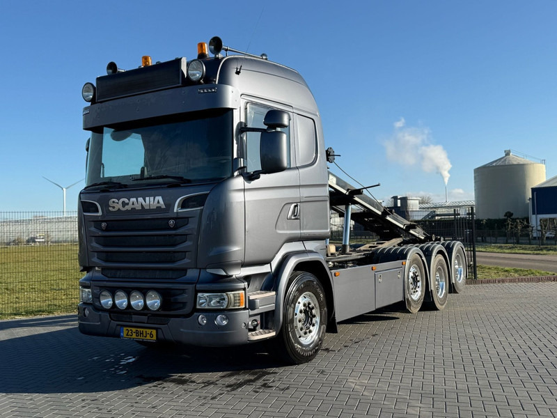 Scania R450 HANDGESCHAKELD, KABELSYSTEEM, ALCOA, LEATHER. - شاحنة برافعة خطافية: صورة 1 Scania R450 HANDGESCHAKELD, KABELSYSTEEM, ALCOA, LEATHER. - شاحنة برافعة خطافية: صورة 1