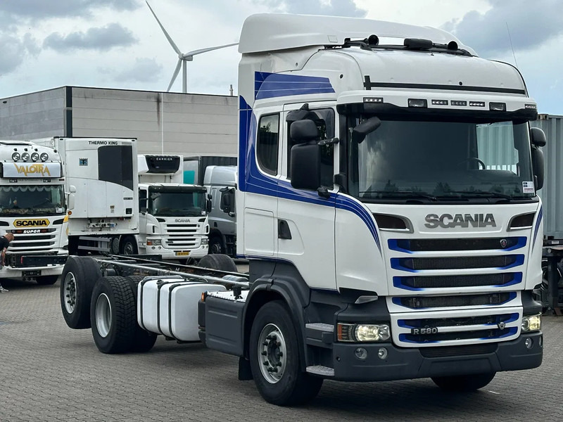 Scania R580 V8 6x2*4 Chassis Retarder Full Air 4.90 Wb Euro 6 - شاحنة بهيكل معدني للمقصورة: صورة 3 Scania R580 V8 6x2*4 Chassis Retarder Full Air 4.90 Wb Euro 6 - شاحنة بهيكل معدني للمقصورة: صورة 3