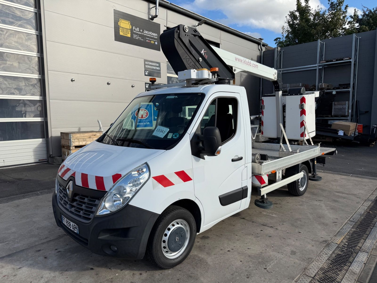 Renault Master III Steiger/11,2m/3,5t/Klubb K26/AHK - منصة محمولة مثبتة على الشاحنة: صورة 1 Renault Master III Steiger/11,2m/3,5t/Klubb K26/AHK - منصة محمولة مثبتة على الشاحنة: صورة 1
