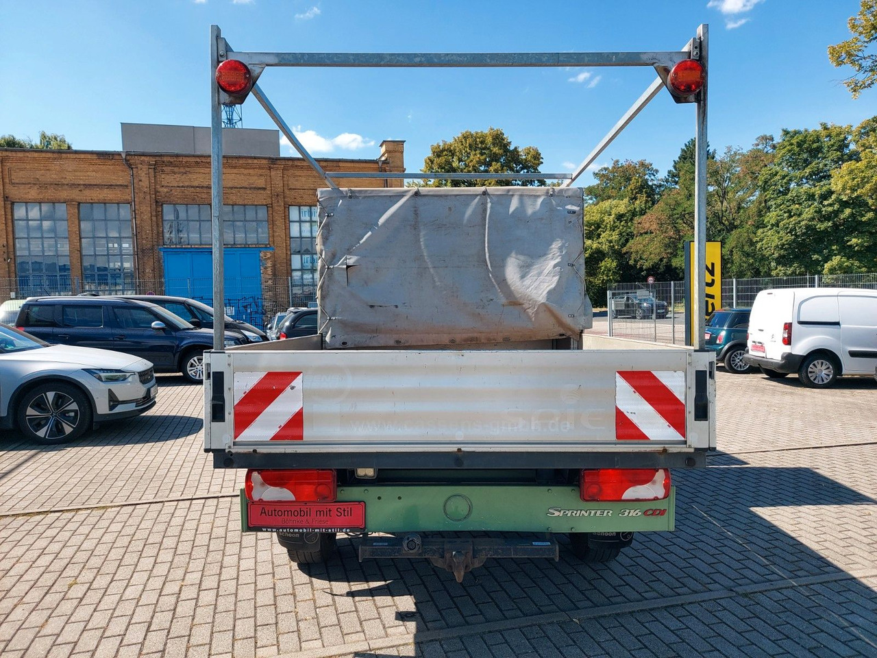 شاحنة مغلقة بستائر جانبية Mercedes-Benz Sprinter II Pritsche 316 Pritsche Klima Sandheiz: صورة 7 شاحنة مغلقة بستائر جانبية Mercedes-Benz Sprinter II Pritsche 316 Pritsche Klima Sandheiz: صورة 7