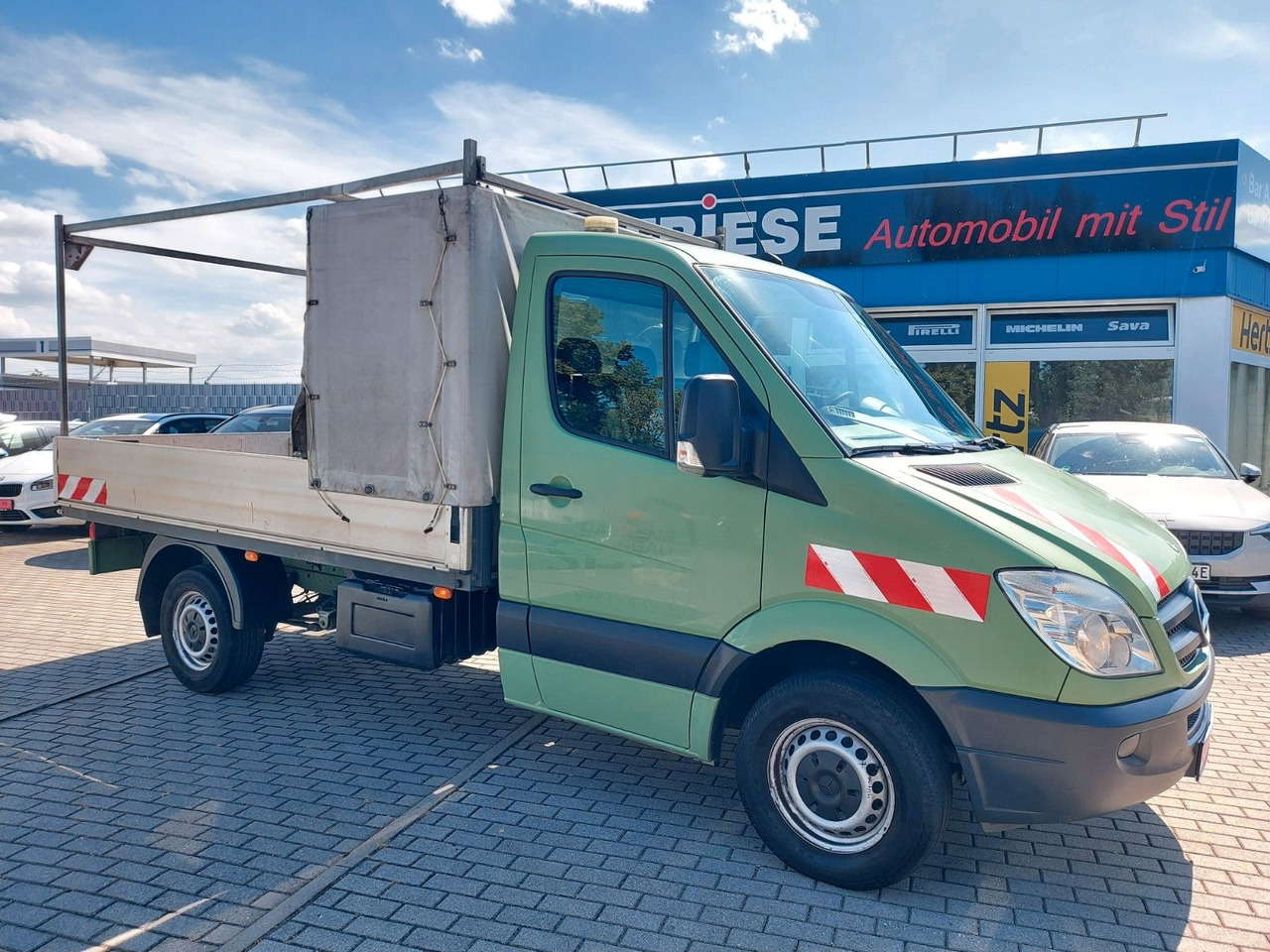 شاحنة مغلقة بستائر جانبية Mercedes-Benz Sprinter II Pritsche 316 Pritsche Klima Sandheiz: صورة 11 شاحنة مغلقة بستائر جانبية Mercedes-Benz Sprinter II Pritsche 316 Pritsche Klima Sandheiz: صورة 11