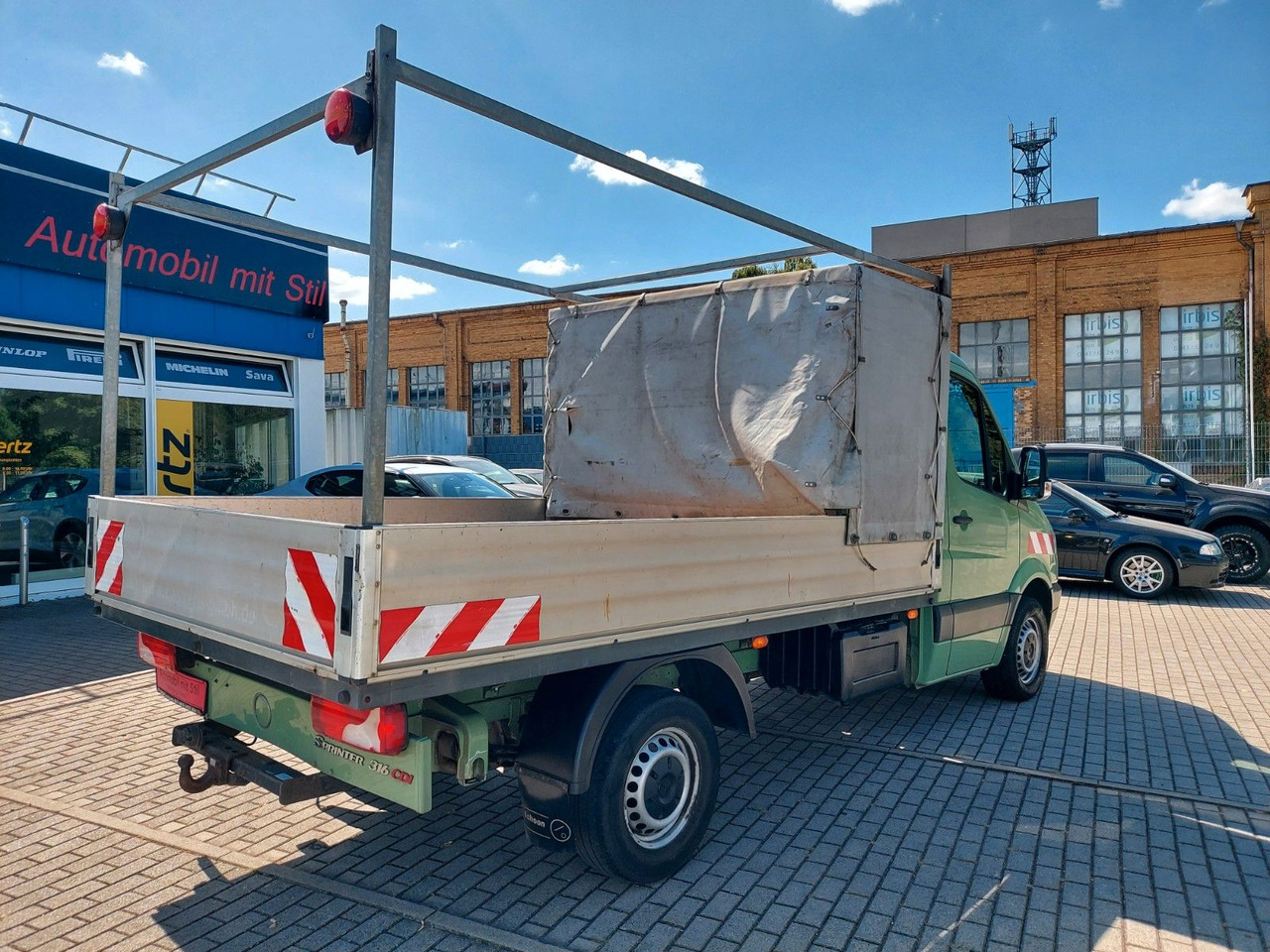 شاحنة مغلقة بستائر جانبية Mercedes-Benz Sprinter II Pritsche 316 Pritsche Klima Sandheiz: صورة 6 شاحنة مغلقة بستائر جانبية Mercedes-Benz Sprinter II Pritsche 316 Pritsche Klima Sandheiz: صورة 6