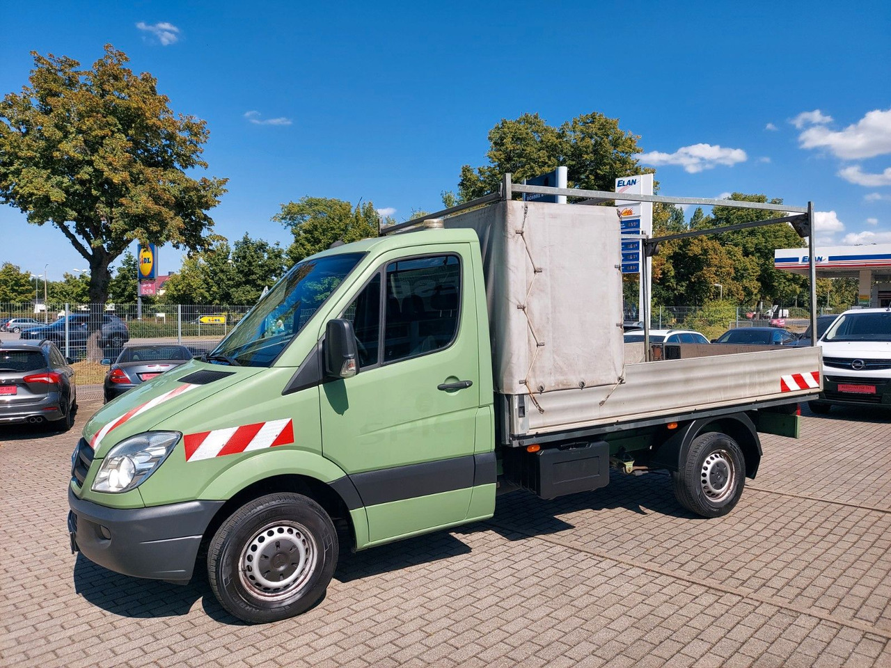 شاحنة مغلقة بستائر جانبية Mercedes-Benz Sprinter II Pritsche 316 Pritsche Klima Sandheiz: صورة 12 شاحنة مغلقة بستائر جانبية Mercedes-Benz Sprinter II Pritsche 316 Pritsche Klima Sandheiz: صورة 12