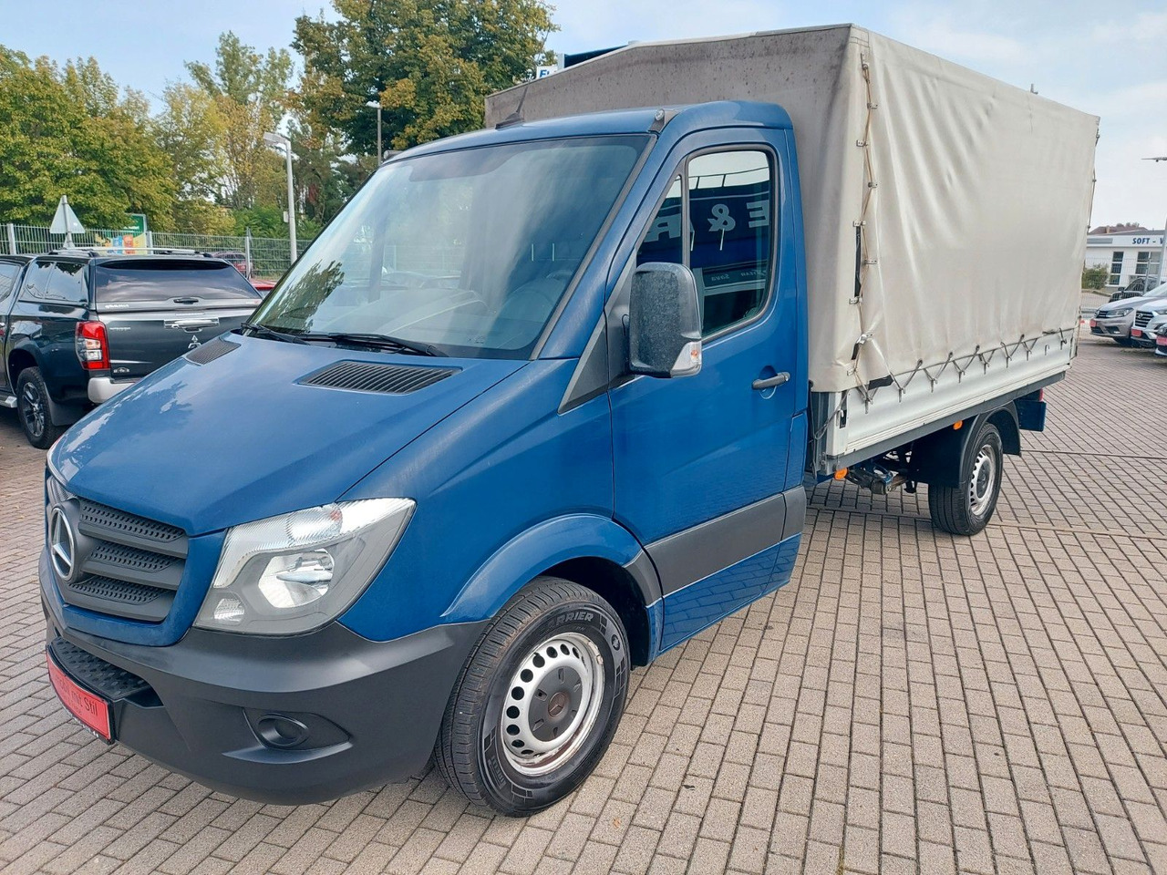 Mercedes-Benz Sprinter II Pritsche 316 Pritsche Plane - شاحنة مغلقة بستائر جانبية: صورة 3 Mercedes-Benz Sprinter II Pritsche 316 Pritsche Plane - شاحنة مغلقة بستائر جانبية: صورة 3