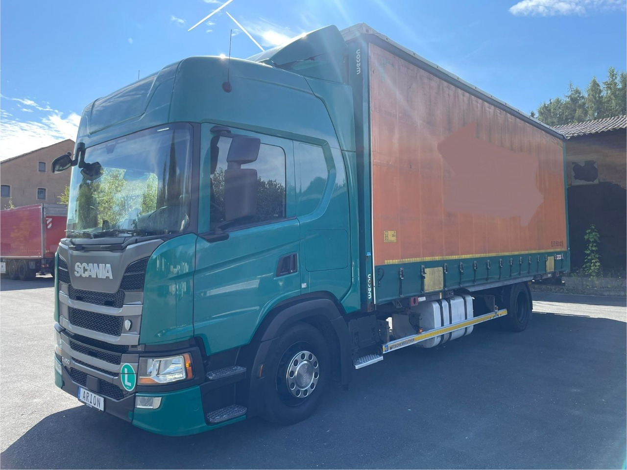 Scania G450 Pritsche+Plane/Wechsler/WECON/StandAC/EU6d - شاحنة ذات ستائر جانبية: صورة 3 Scania G450 Pritsche+Plane/Wechsler/WECON/StandAC/EU6d - شاحنة ذات ستائر جانبية: صورة 3
