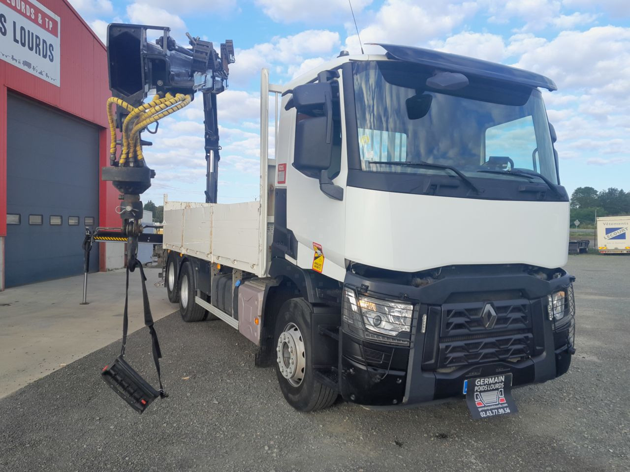 Renault C380 6x2 DTI11 6x2 Standard platform Truck - شاحنات مسطحة, شاحنة كرين: صورة 2 Renault C380 6x2 DTI11 6x2 Standard platform Truck - شاحنات مسطحة, شاحنة كرين: صورة 2