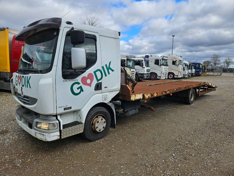 Renault Midlum 220 Machine/auto Transport and crane(2 stk) - شاحنة نقل سيارات شاحنة, شاحنة كرين: صورة 1 Renault Midlum 220 Machine/auto Transport and crane(2 stk) - شاحنة نقل سيارات شاحنة, شاحنة كرين: صورة 1