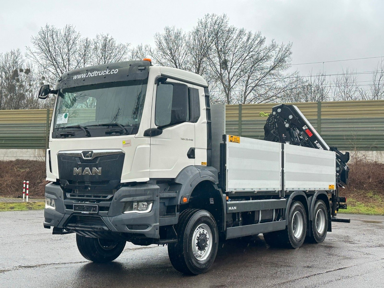 MAN TGS 33.440 6x6 Kran HIAB X-HiPro 302 E 6 - شاحنات مسطحة, شاحنة كرين: صورة 2 MAN TGS 33.440 6x6 Kran HIAB X-HiPro 302 E 6 - شاحنات مسطحة, شاحنة كرين: صورة 2