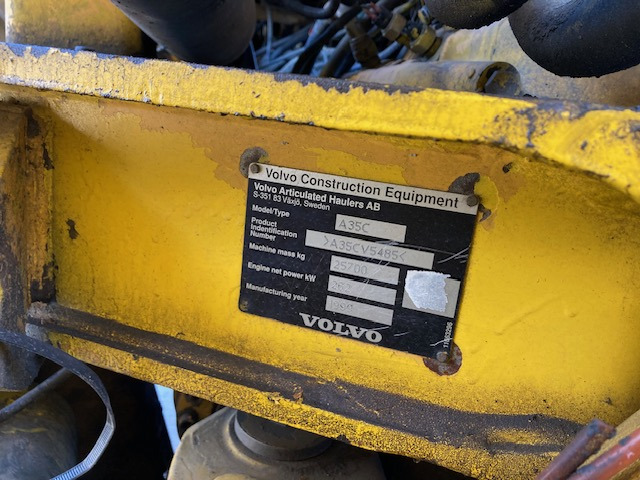 DUMPER VOLVO A35 C - شاحنة مفصلية: صورة 4 DUMPER VOLVO A35 C - شاحنة مفصلية: صورة 4