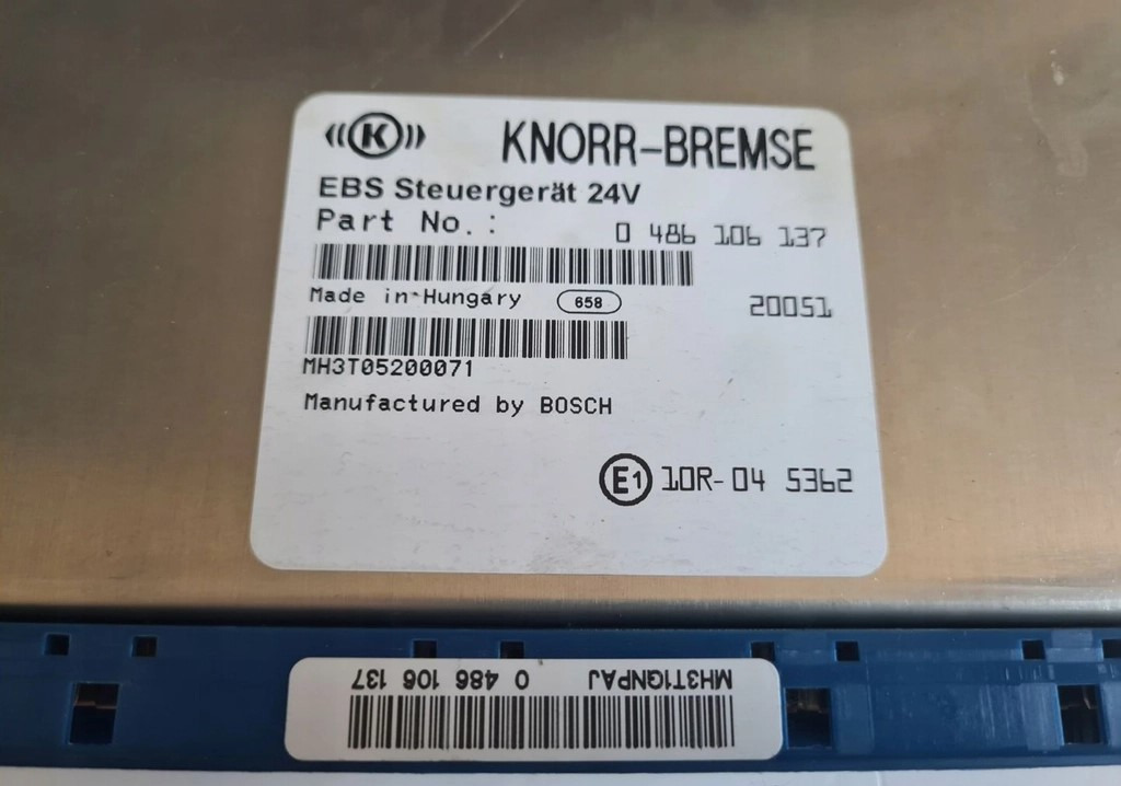 KNORR-BREMSE STEROWNIK KOMPUTER KASETA EBS FORD F-MAX 500 TRUCKS EURO 6 CARGO - النظام الكهربائي - شاحنة: صورة 4 KNORR-BREMSE STEROWNIK KOMPUTER KASETA EBS FORD F-MAX 500 TRUCKS EURO 6 CARGO - النظام الكهربائي - شاحنة: صورة 4