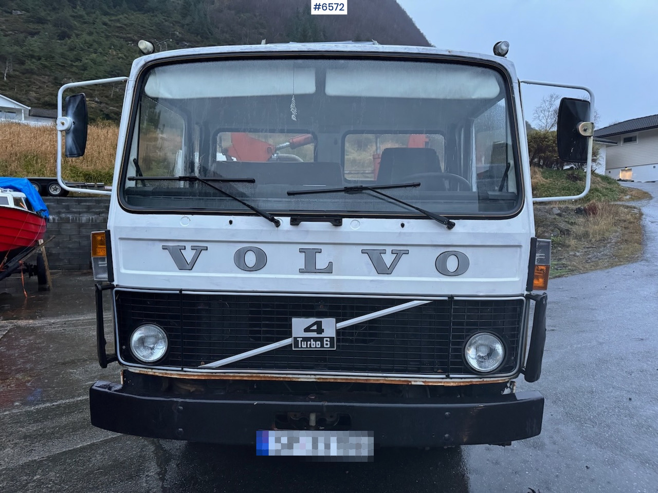 1980 Volvo F408 Turbo 6 4x2 w/ crane - شاحنات مسطحة, شاحنة كرين: صورة 4 1980 Volvo F408 Turbo 6 4x2 w/ crane - شاحنات مسطحة, شاحنة كرين: صورة 4