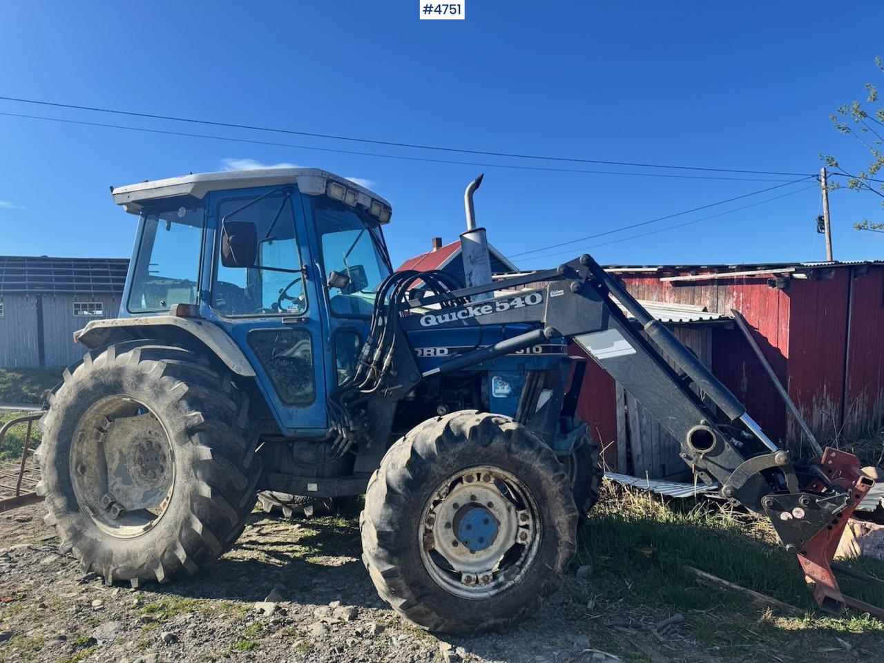 جرار 1987 Ford 6610 4x4 w/ Front loader.: صورة 1