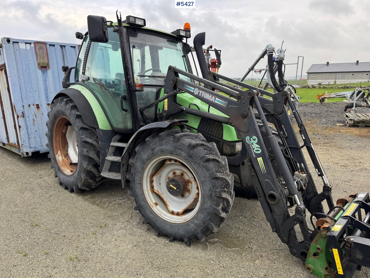 2001 Deutz Fahr Agrotron 90 w/front loader. - جرار: صورة 4 2001 Deutz Fahr Agrotron 90 w/front loader. - جرار: صورة 4