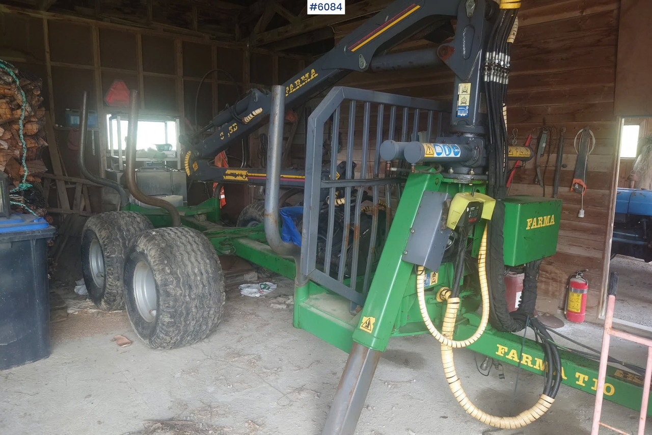 2012 Farma T10 Timber trailer w/ Farma C 6.3 G2 Crane. - مقطورة اخشاب: صورة 1 2012 Farma T10 Timber trailer w/ Farma C 6.3 G2 Crane. - مقطورة اخشاب: صورة 1