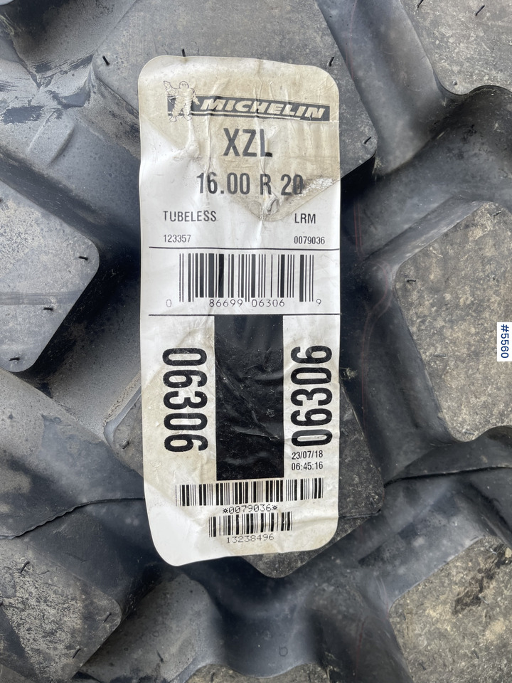 2018 Michelin XLZ 16.00 R20 Wheel Loader Tires - إطارات - اللودر: صورة 4 2018 Michelin XLZ 16.00 R20 Wheel Loader Tires - إطارات - اللودر: صورة 4