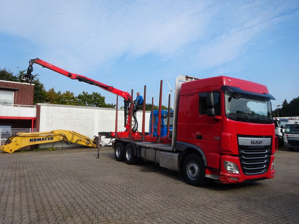 DAF XF 510 + EPSILON M120Z Holzheckladekran +Greifer - شاحنة قطع الأشجار, شاحنة كرين: صورة 2 DAF XF 510 + EPSILON M120Z Holzheckladekran +Greifer - شاحنة قطع الأشجار, شاحنة كرين: صورة 2