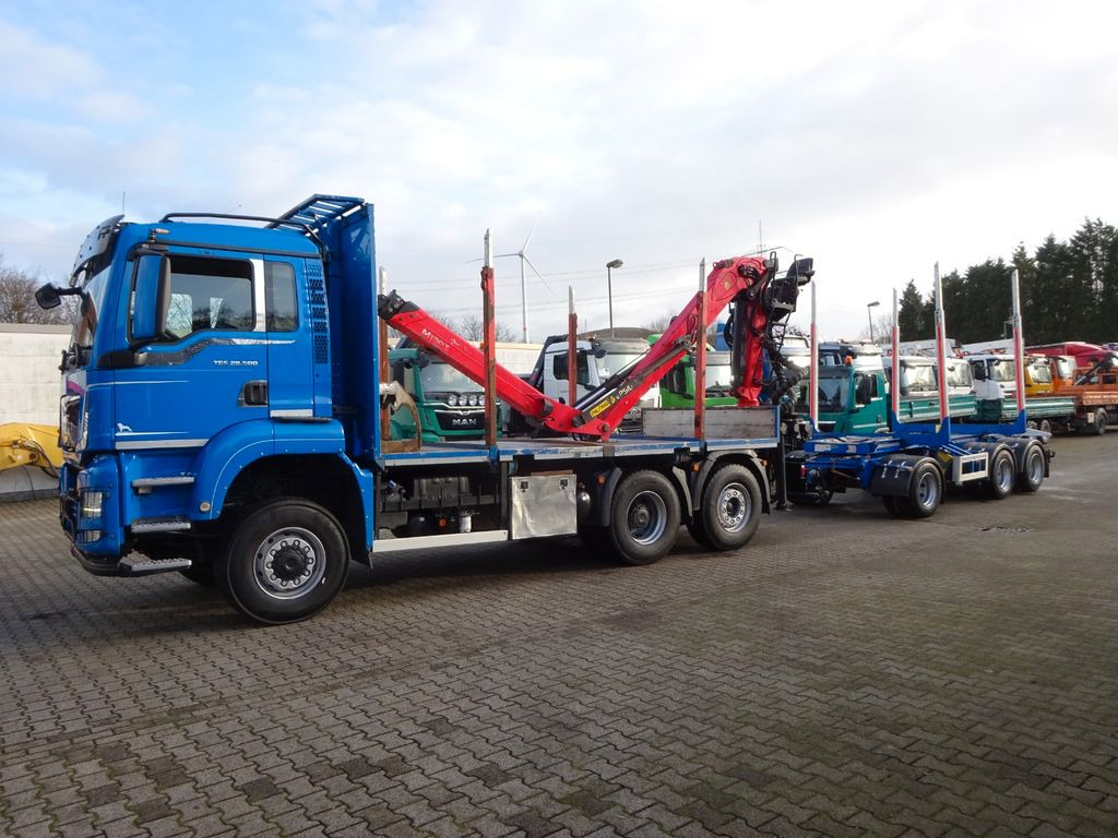 MAN 28.500 TGS mit EPSILON-Kran+Achleitner Anhänger MAN 28.500 TGS Allrad. HOLZZUG EPSILON-Kran GREIFER - شاحنة قطع الأشجار, شاحنة كرين: صورة 3 MAN 28.500 TGS mit EPSILON-Kran+Achleitner Anhänger MAN 28.500 TGS Allrad. HOLZZUG EPSILON-Kran GREIFER - شاحنة قطع الأشجار, شاحنة كرين: صورة 3
