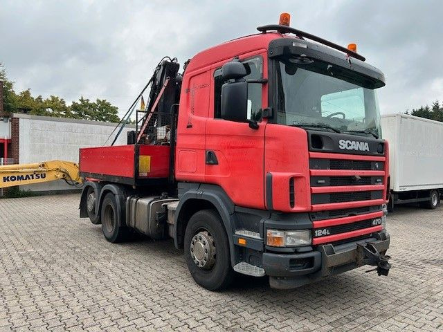 Scania 124 L 470 Pritsche + MKG HLK 201 HP 6x2 - شاحنات مسطحة, شاحنة كرين: صورة 2 Scania 124 L 470 Pritsche + MKG HLK 201 HP 6x2 - شاحنات مسطحة, شاحنة كرين: صورة 2