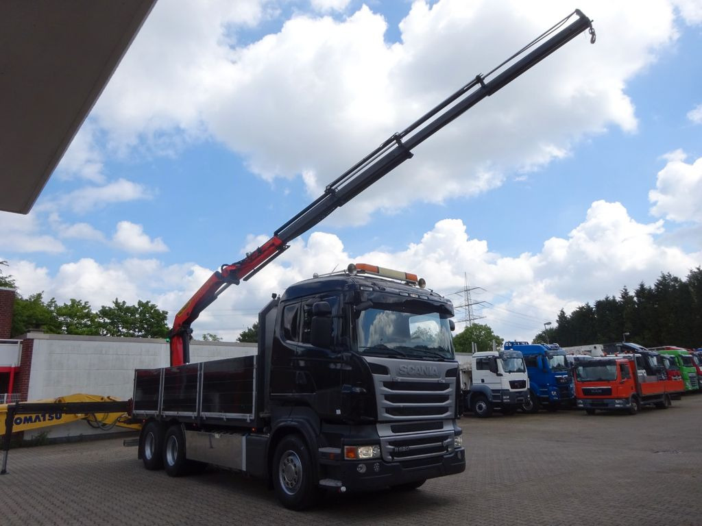 شاحنة كرين, شاحنات مسطحة Scania R620 V8 Pritsche +  PALFINGER  22002EH Kran: صورة 7