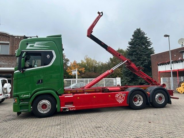 شاحنة برافعة خطافية Scania S580 V8 MEILLER Abroller  mit Lift+Lenkachse 6x2: صورة 8 شاحنة برافعة خطافية Scania S580 V8 MEILLER Abroller  mit Lift+Lenkachse 6x2: صورة 8
