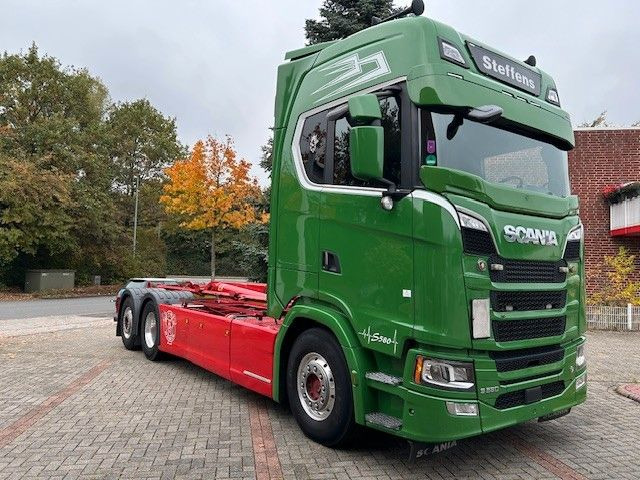شاحنة برافعة خطافية Scania S580 V8 MEILLER Abroller  mit Lift+Lenkachse 6x2: صورة 18 شاحنة برافعة خطافية Scania S580 V8 MEILLER Abroller  mit Lift+Lenkachse 6x2: صورة 18