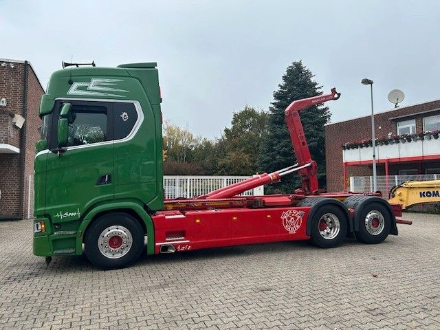 شاحنة برافعة خطافية Scania S580 V8 MEILLER Abroller  mit Lift+Lenkachse 6x2: صورة 7 شاحنة برافعة خطافية Scania S580 V8 MEILLER Abroller  mit Lift+Lenkachse 6x2: صورة 7